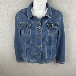 Baccini Denim Women's Button Up Jacket‎ Size Medium